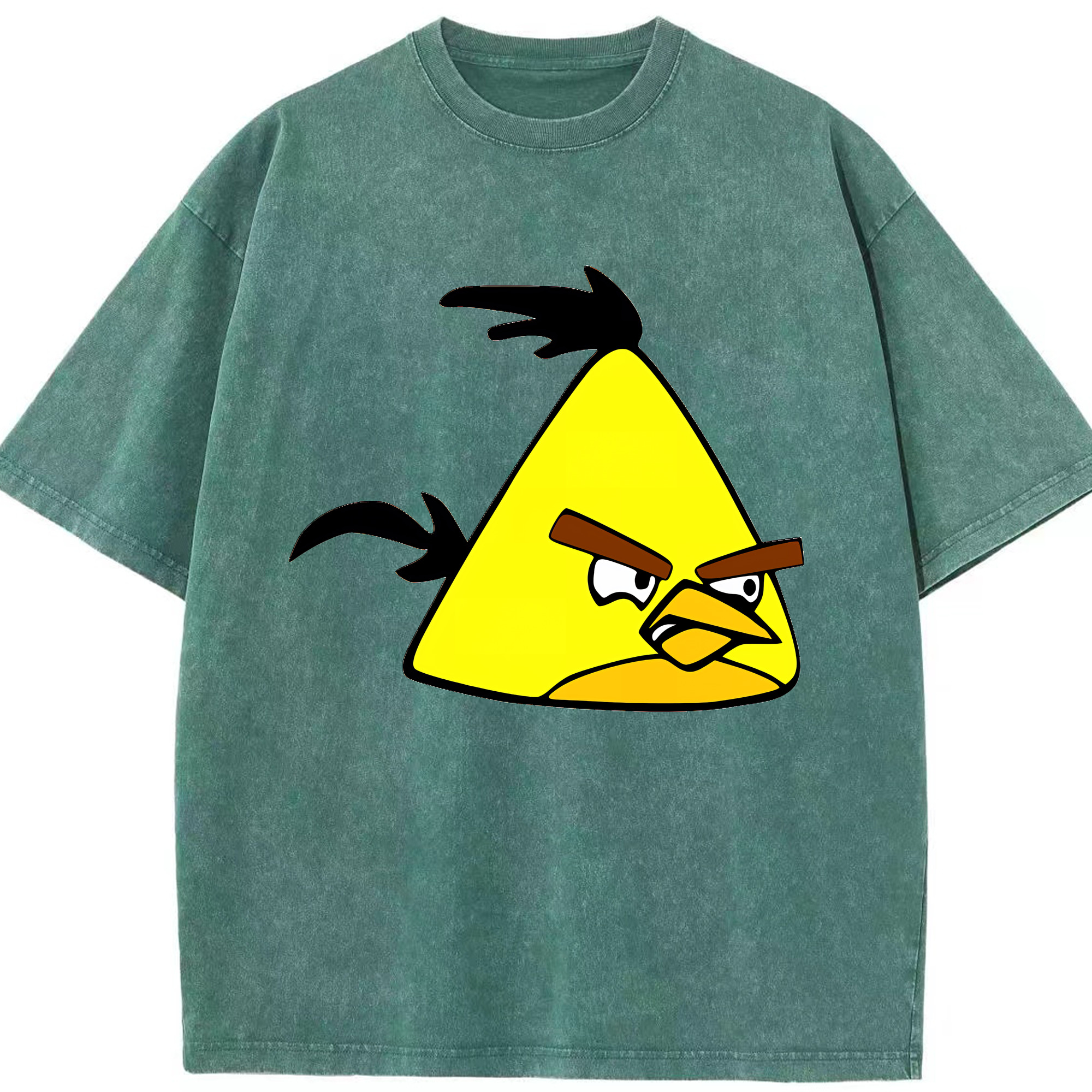 （画像用） Angry Birds アングリーバード 綿100% ヴィンテージ風 半袖Tシャツ（フロントプリント）